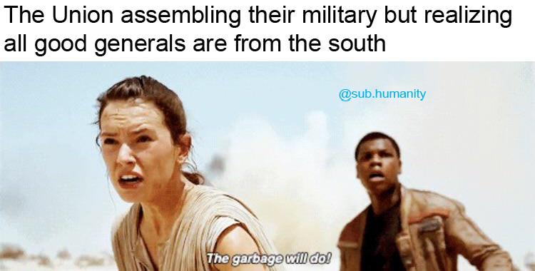Generals from the north vs from the south